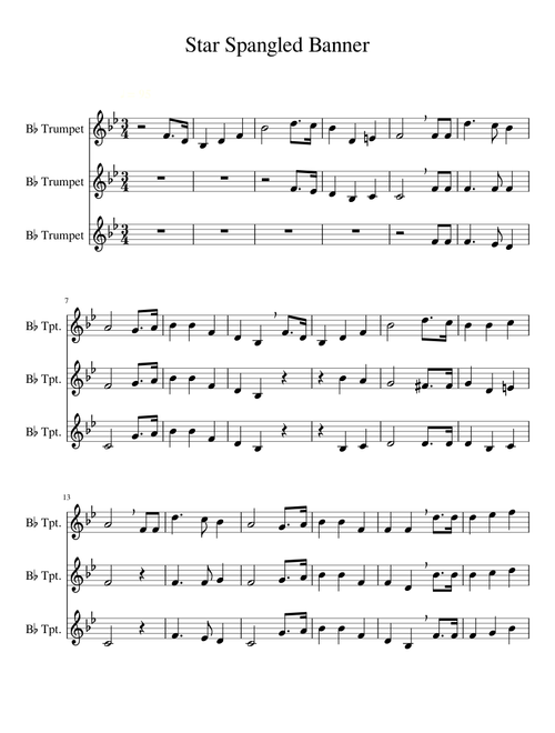Star Spangled Banner - Blue Devils