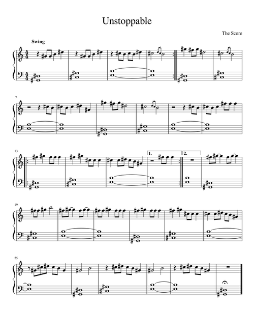Unstoppable - The Score