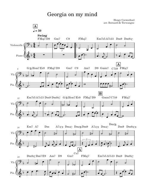 Georgia on my mind – Hoagy Carmichael Georgia_on_my_mind v5.mscz