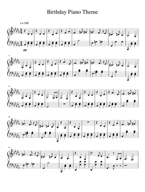 Birthday Piano Theme (from Rusty Lake Birthday)