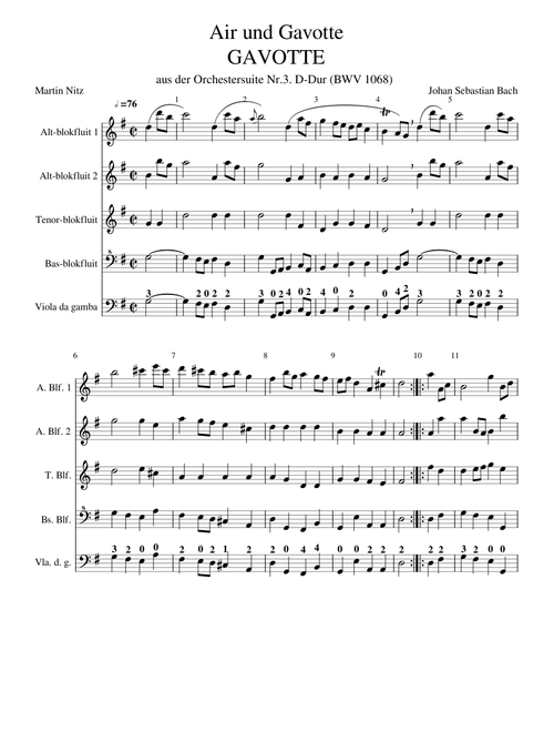 Bach J.S. GAVOTTE