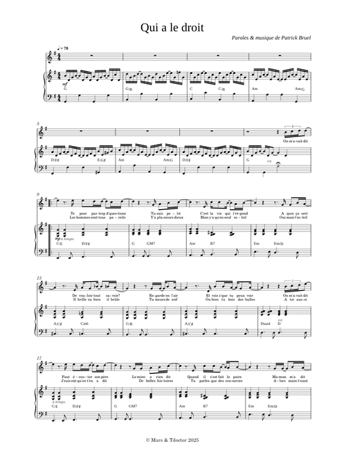 Qui a le droit – Patrick Bruel