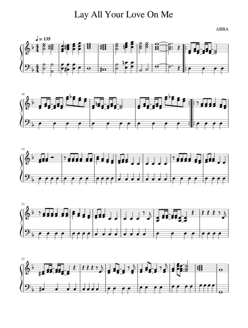 Lay all your love on me – ABBA Lay All Your Love On Me-ABBA