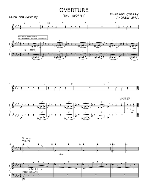 The Addams Family Overture - Andrew Lippa