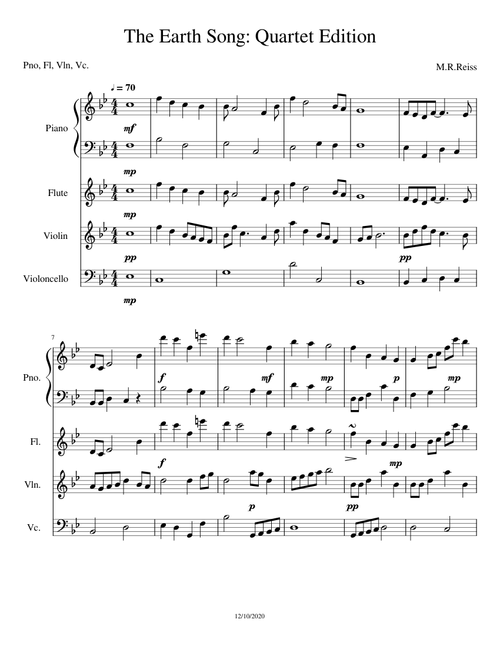 The Earth Song: Quartet Edition