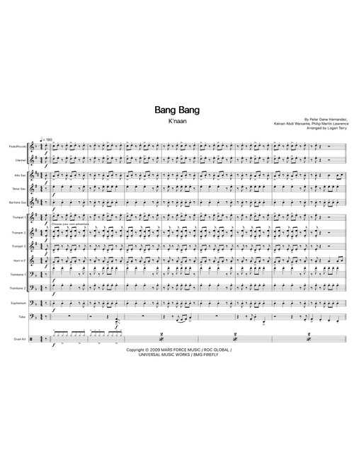Bang Bang (Arr. Logan Terry) - K'naan (Marching Band)