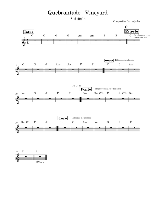Quebrantado – Vineyard Music