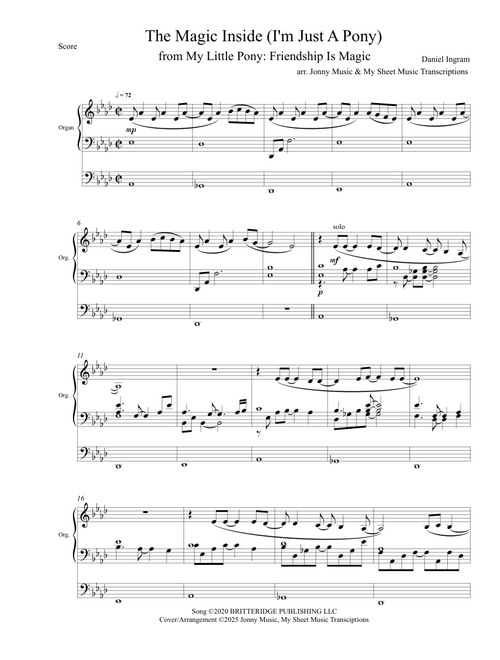 The Magic Inside (MLP:FiM) Organ Cover [PREVIEW]