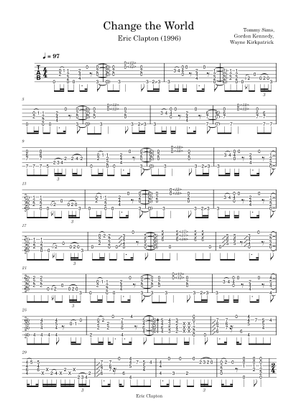 Complete Clapton ギター楽譜 Play Official version of The