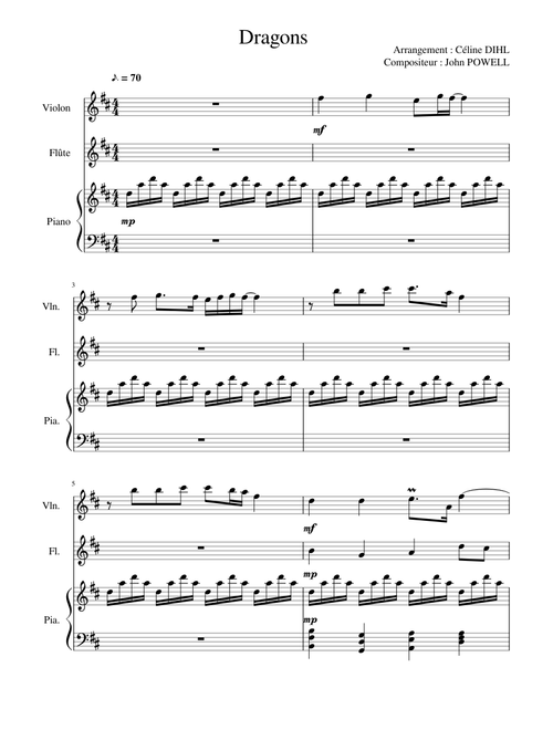 How To Train Your Dragon - Medley (composed by John Powell)