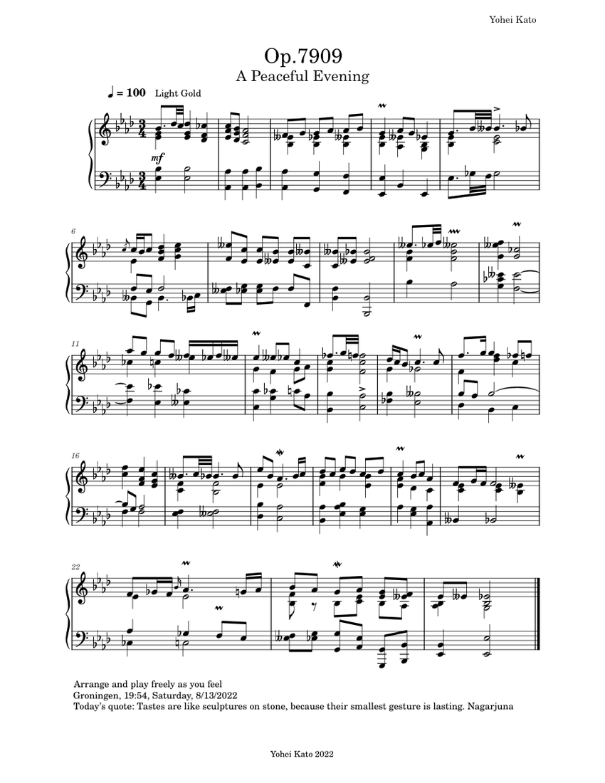 Op 7909 A Peaceful Evening Sheet Music For Piano Solo Musescore op-7909-a-peaceful-evening-sheet-music-for-piano-solo-musescore