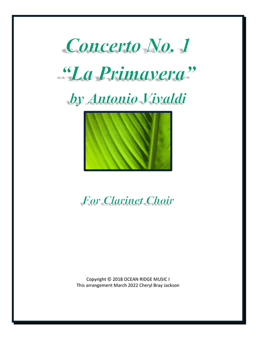 The Four Seasons - Spring - Allegro 1 (Arr. Cheryl Bray Jackson) - Parry Library (Woodwind Ensemble)