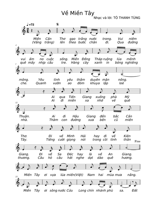 Về Miền Tây - Tô Thanh Tùng