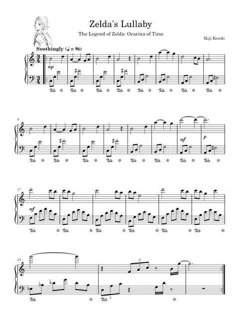 Zelda's Lullaby (from The Legend of Zelda: Ocarina of Time) - Koji Kondo