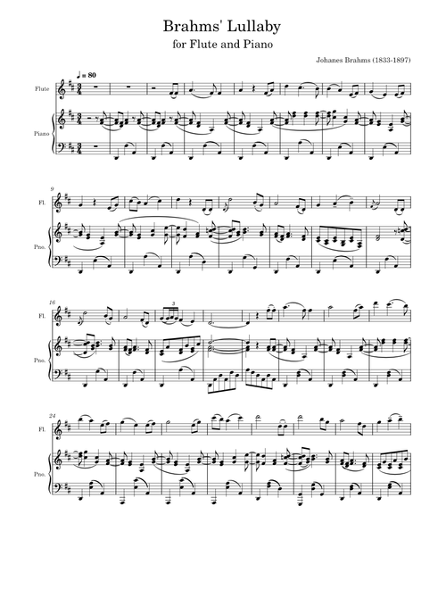 Brahms - Lullaby