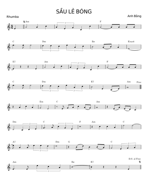 SẦU LẺ BÓNG - Anh Bằng