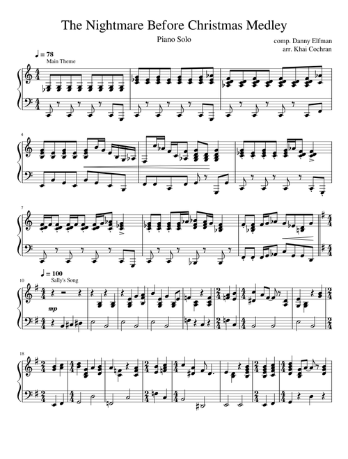 The Nightmare Before Christmas Medley