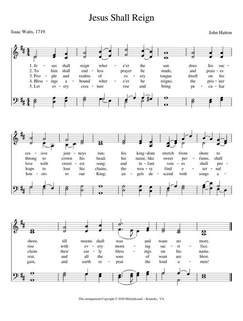 Jesus Shall Reign