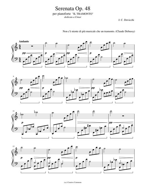 Serenata op. 48 "Il tramonto"