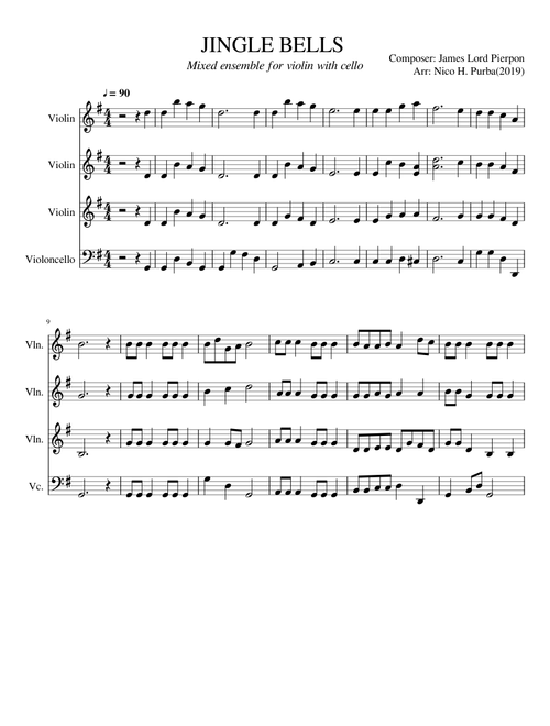JINGLE BELLS string quartet