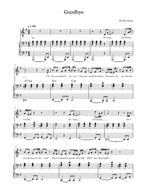 Goodbye - Bo Burnham