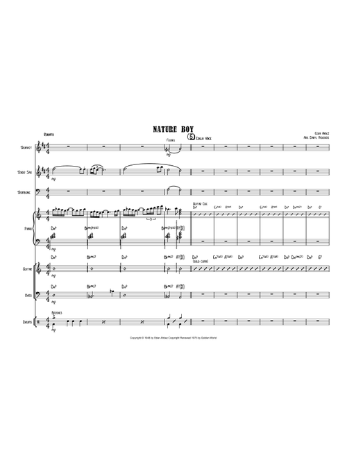 Nature Boy (Arr. Daryl McKenzie) - Nat King Cole (Small Ensemble)