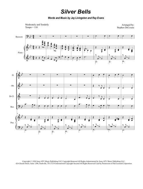 Silver Bells (Arr. Stephen DeCesare) - Plumb (Woodwind Ensemble)