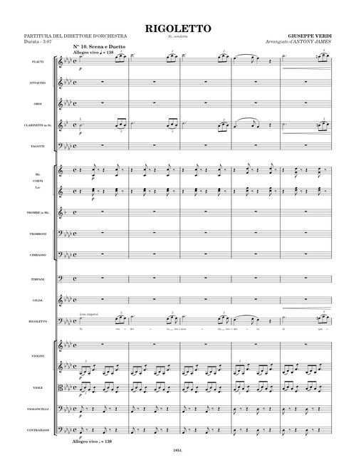 Giuseppe Verdi - Rigoletto, No. 10 - Sì, vendetta