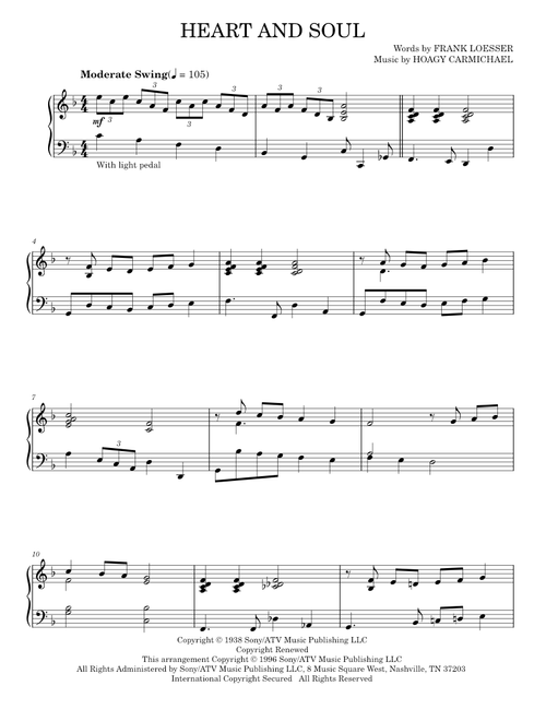 Heart and soul - Hoagy Carmichael (Piano Solo)
