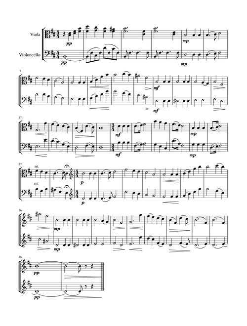 Shostakovich Prelude for Viola and Cello