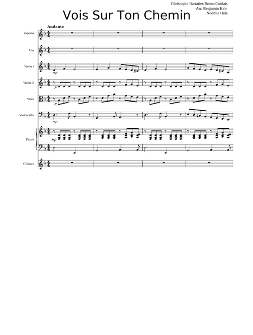 Vois sur ton chemin – Bruno Coulais Vois sur ton chemin with Orchestra Accompaniment