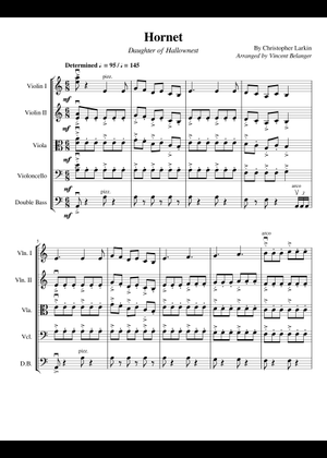 Hornet's Theme from Hollow Knight Sheet Music for Piano, Trombone ...