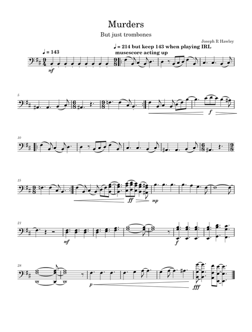 Murders (but for Trombones)– Miracle Musical (ミラクルミュージカル)