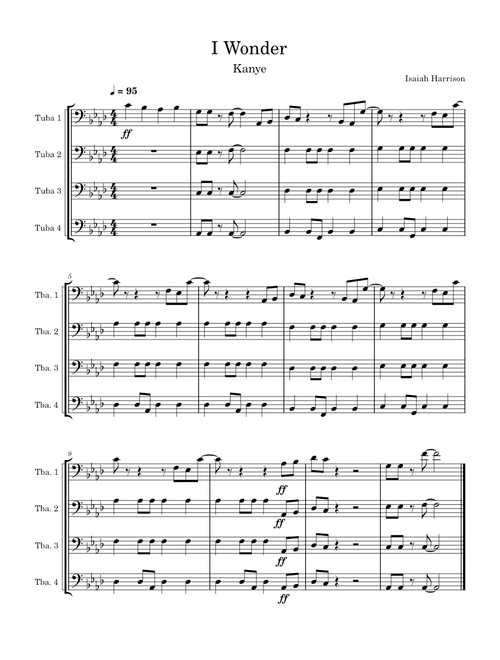 I Wonder Tuba Fanfare