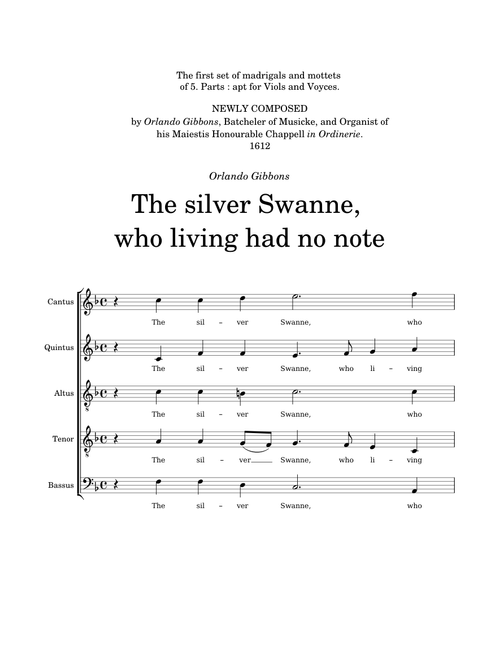 The silver Swanne