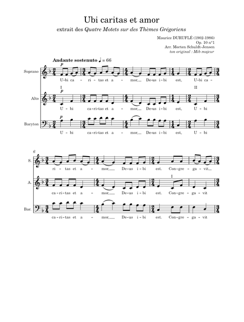 TUTTI_Duruflé - Ubi caritas SAB