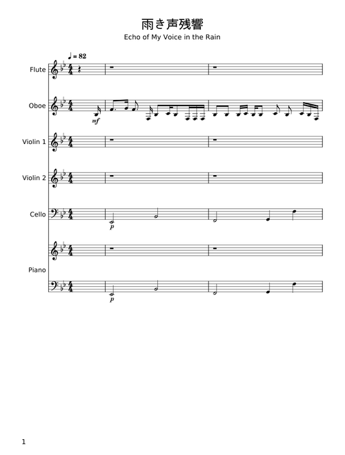 Echo of a Voice in the Rain - Orangestar