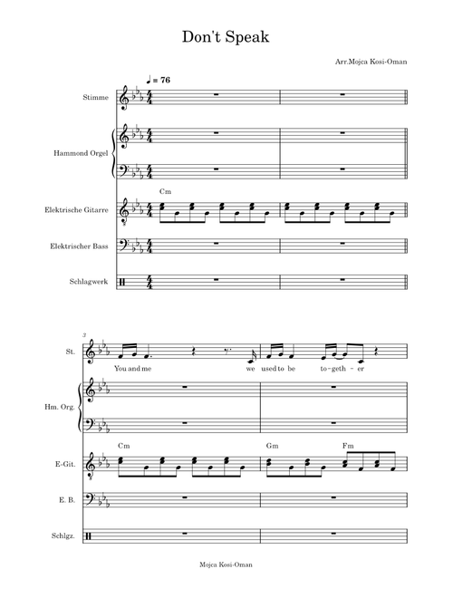 Don't Speak – No Doubt