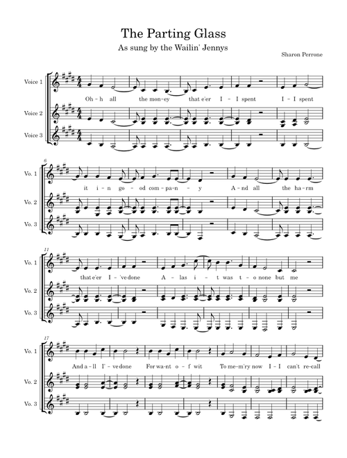 The parting glass – The Wailin' Jennys The Parting Glass