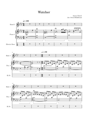 Watcher – Aaron Cherof Sheet Music for Piano (Solo) | MuseScore.com