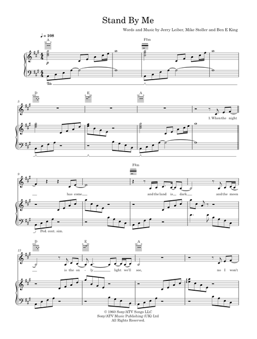 Stand by me - Florence + The Machine (Piano-Voice)