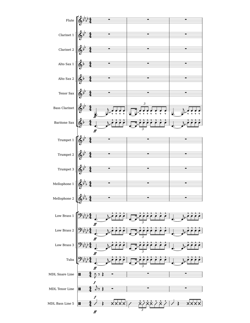 Beast Stand Tune Sheet music for Trombone, Euphonium, Tuba, Mellophone
