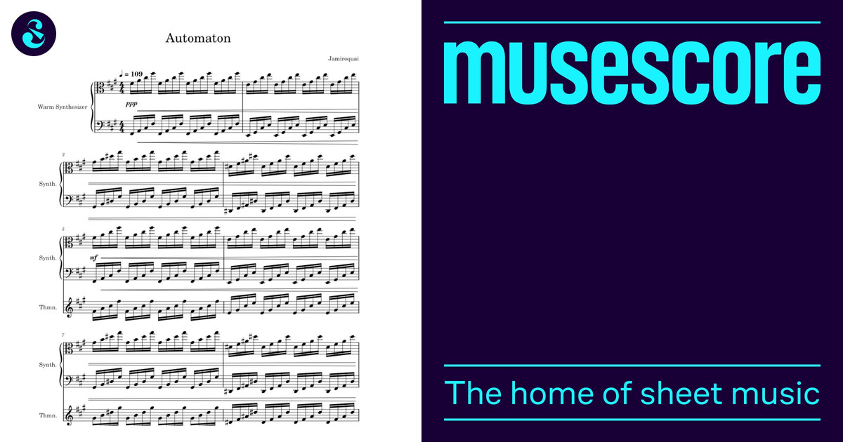 Automaton Instrument Notes Automaton - Jamiroquai Sheet music for Saxophone alto, Bass guitar ...