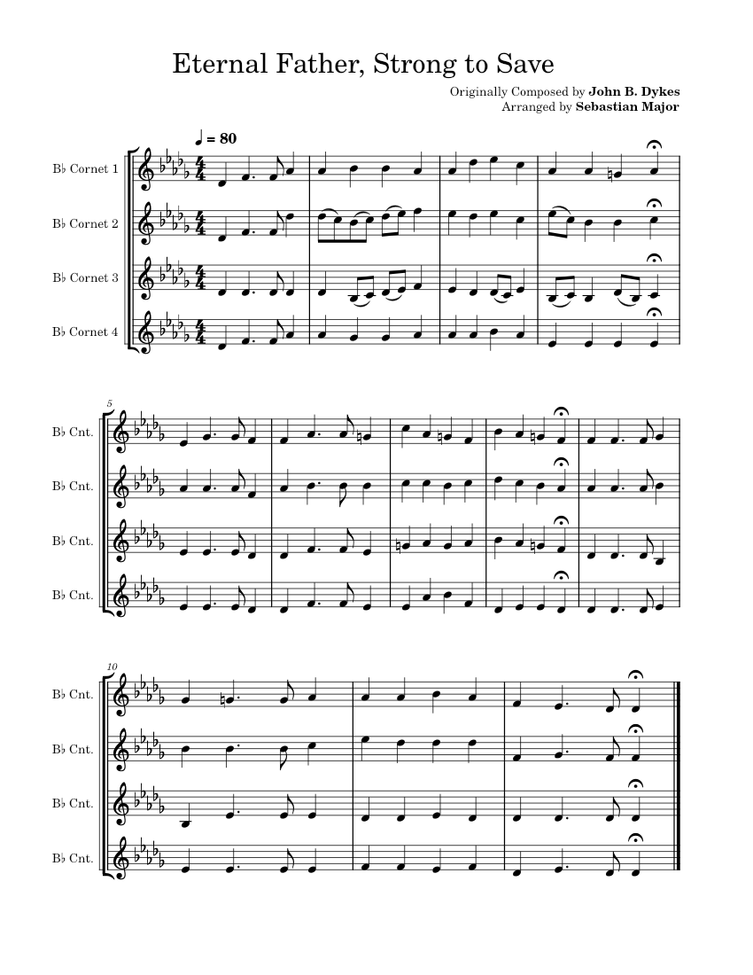 Eternal Father, Strong to Save John B. Dykes Music Eternal Father