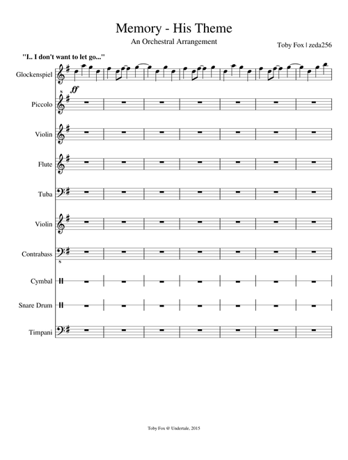 Undertale - His Theme (Memory) [Orchestral Arrangement]