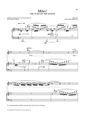 Free The Turn Of The Screw by Benjamin Britten sheet music Free The Turn Of The Screw by Benjamin Britten sheet music