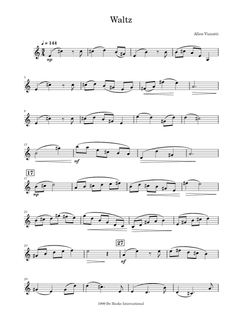 Waltz – Allen vizzutti Waltz