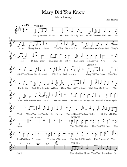 Mary Did You Know - Mark Lowry