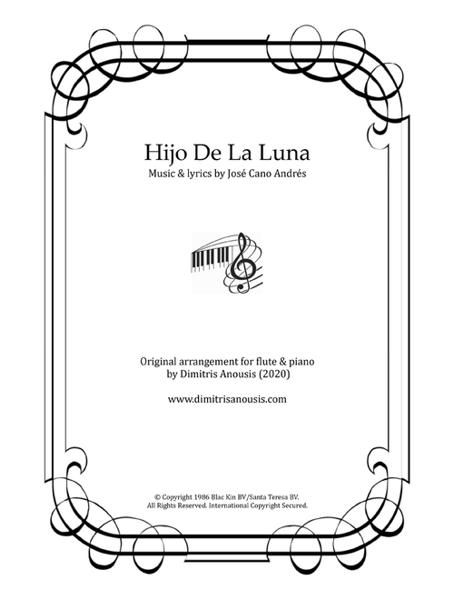 Hijo De La Luna (Arr. Dimitris Anousis) - Sarah Brightman (Flute and Piano)