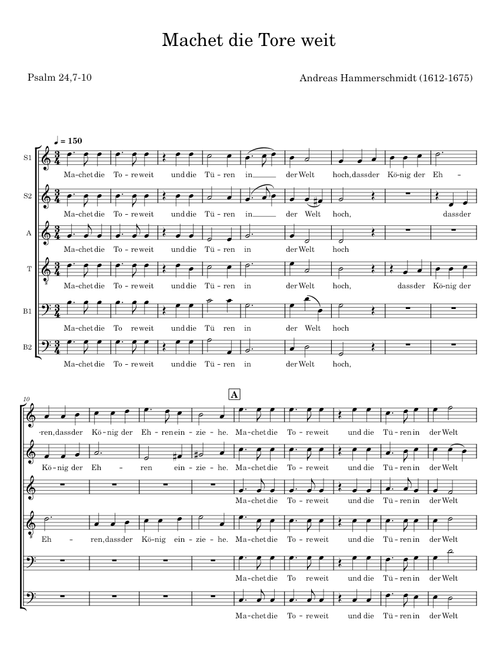 Machet die Tore weit - Andreas Hammerschmidt